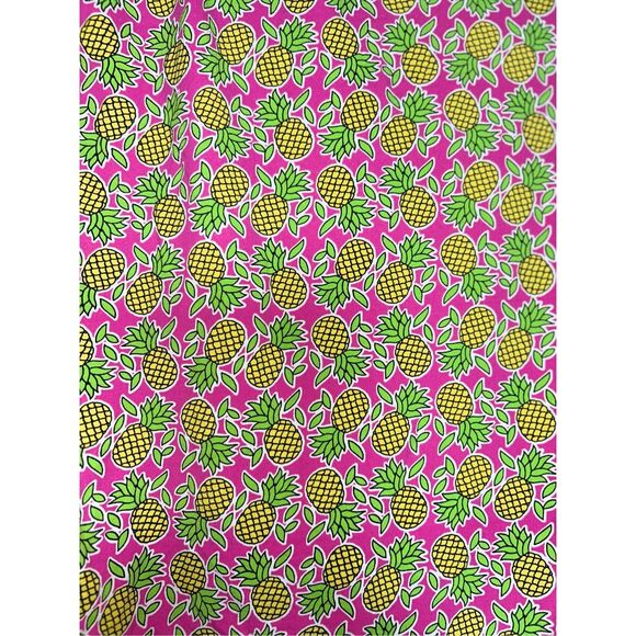 IBKUL Women's Chantal Print Long Sleeve Mock Neck Golf Top with a pineapple prin - Picture 4 of 5